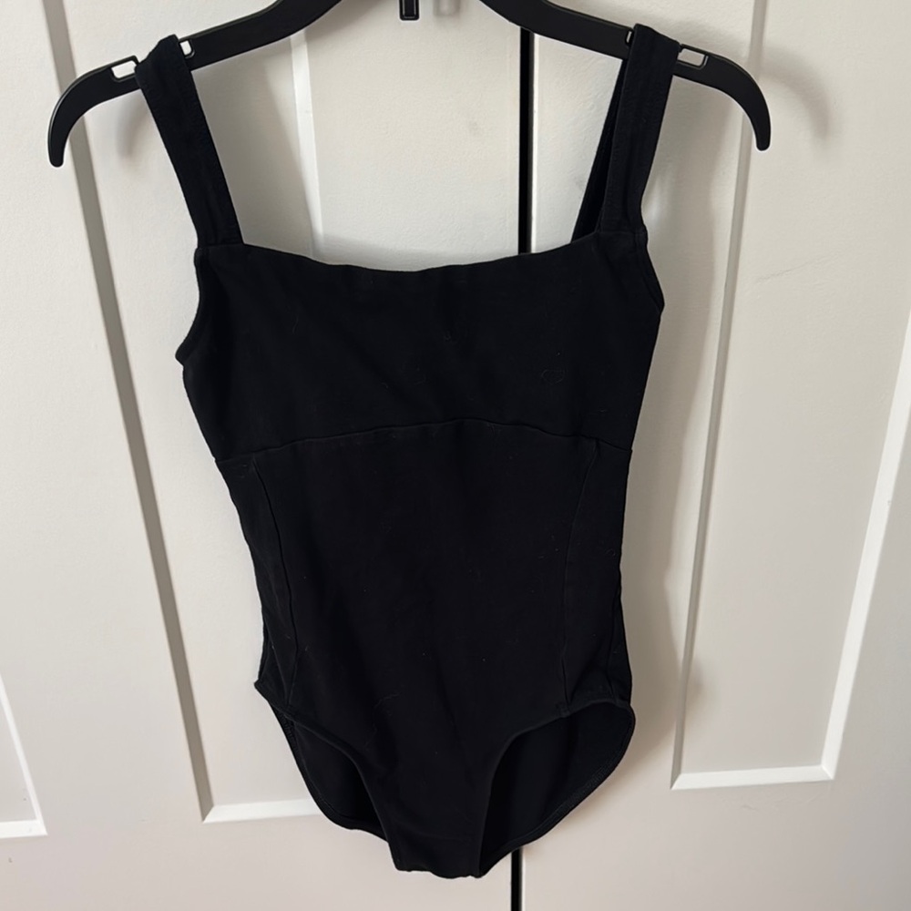 Black Cotton Wear Moi Leotard